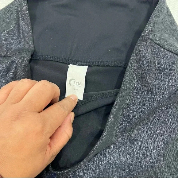 ZYIA Active Blue Twilight Luxe Hi-Rise 7/8 Legging Size 8 - Picture 9 of 13